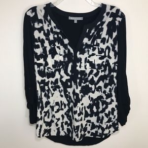 Daniel Rainn Black White Blouse Shirt